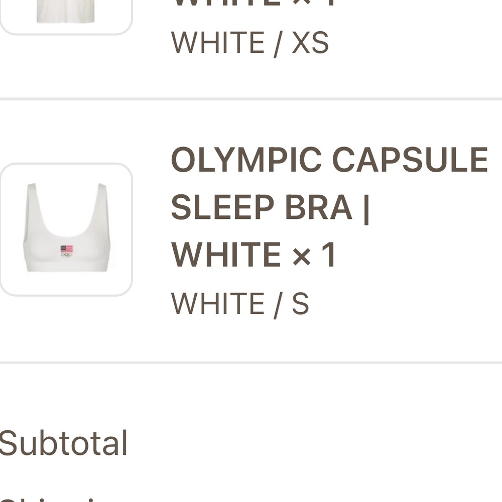 Skims Olympic collection sports bra